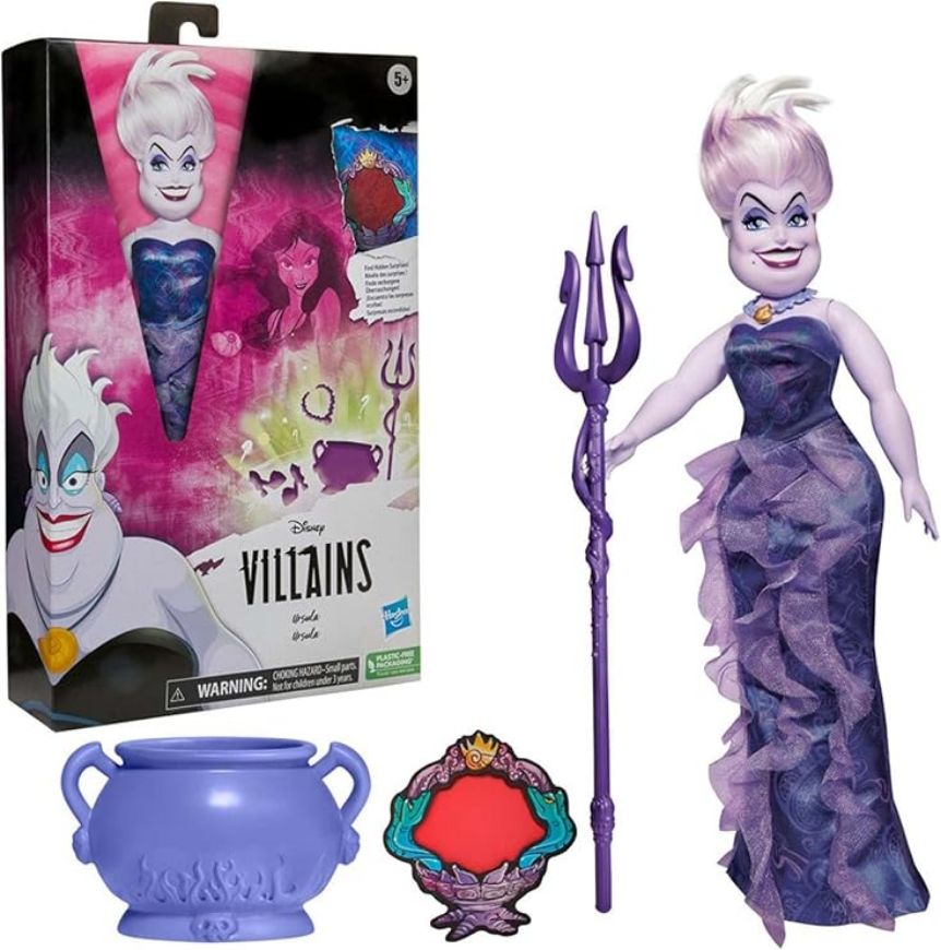 Immagine di VILLAINS Disney Princess Fashion Doll con Accessori e Vestiti Rimovibili