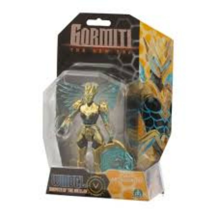 Immagine di GORMITI WINDEL, Gormita Del Clan Dell'Aria Windel Skye, Action Figure 15 Cm Articolato, Eroe Con Armatura Oro Nera E Accessorio Chakra Energetico