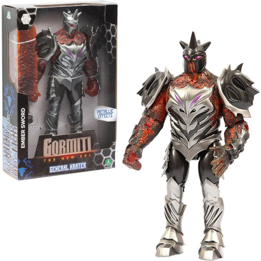 Immagine di GORMITI NEW HERA, Cattivo Generale Krater Nemico, Action Figure Villain Da 27 Cm Articolato, Rivale Con Arma Bracelama