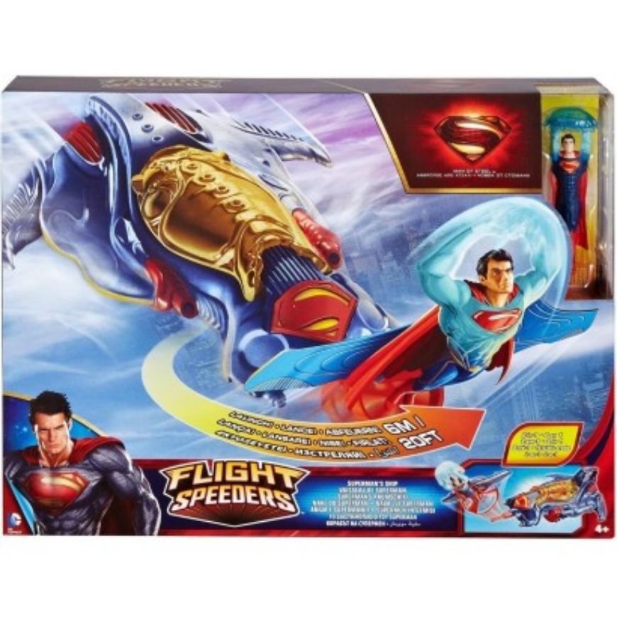 Immagine di FLIGHT SPEEDERS Superman e Navicella D'Assalto Set di Giocattoli