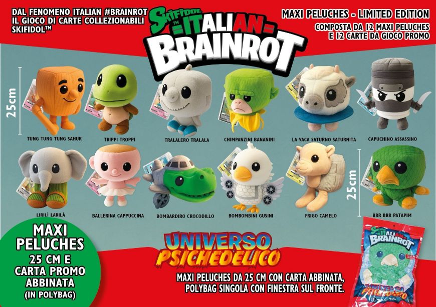 Immagine di PELUCHE BRAINROT BLISTER 60