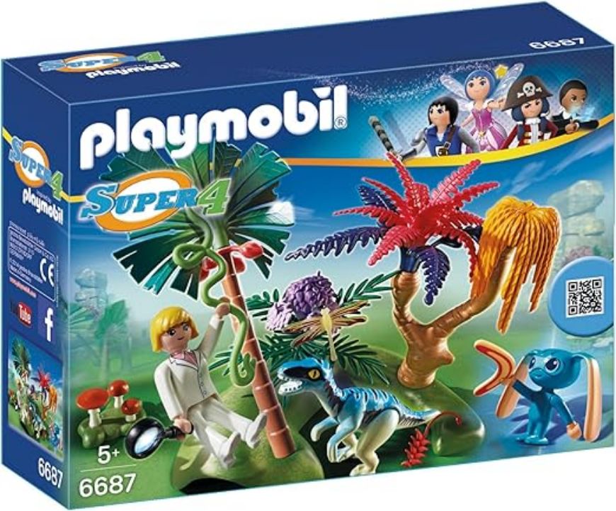 Immagine di PLAYMOBIL  6687 - Isola Perduta con Alien e Raptor SUPER 4 JUNGLA