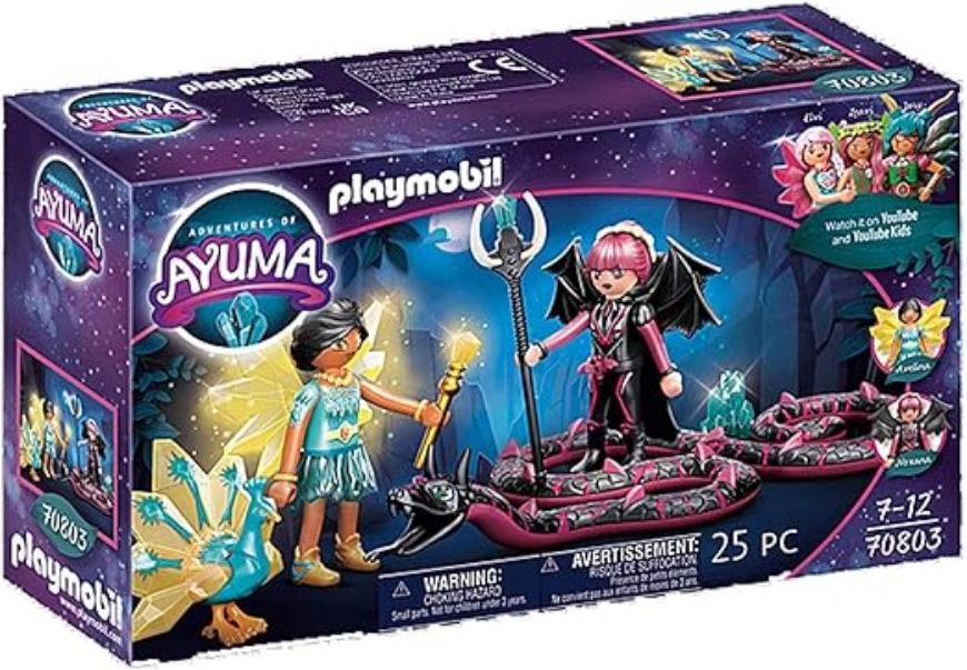 Immagine di PLAYMOBIL AYUMA 70803 Crystal Fairy e Bat Fairy con i Compagni Animali