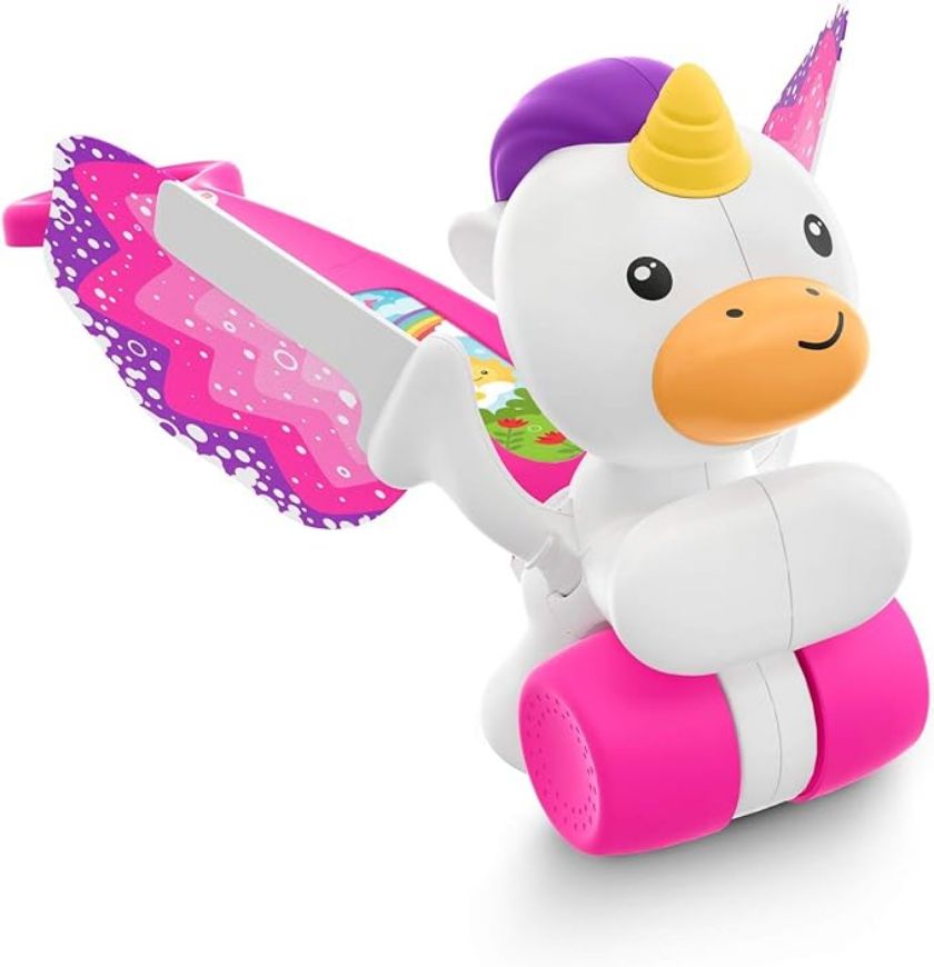 Immagine di FISHER PRICE UNICORNO, Giocattolo Spingibile, con Suoni e Ali Che Si Muovono