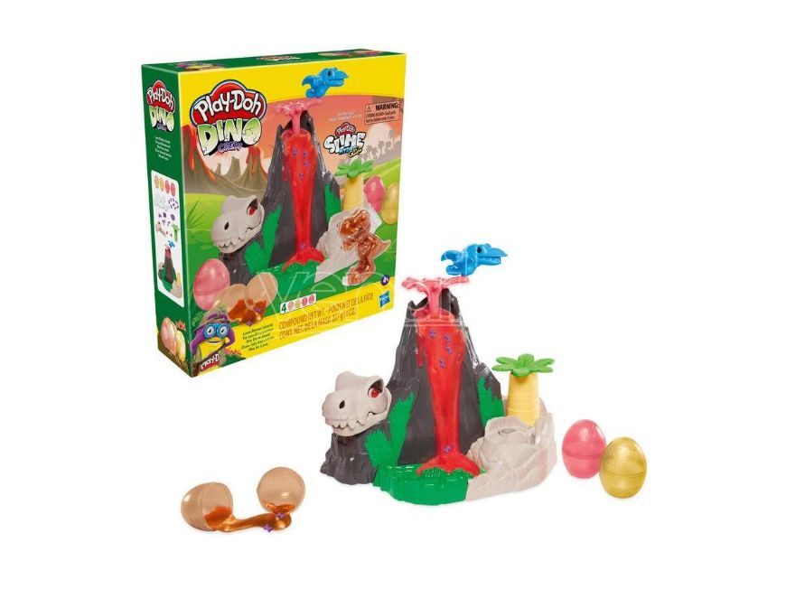 Immagine di PLAY-DOH DINO EGG MAX L'isola dei Dinosauri Playset con HydroGlitz, Gioco dei Dinosauri
