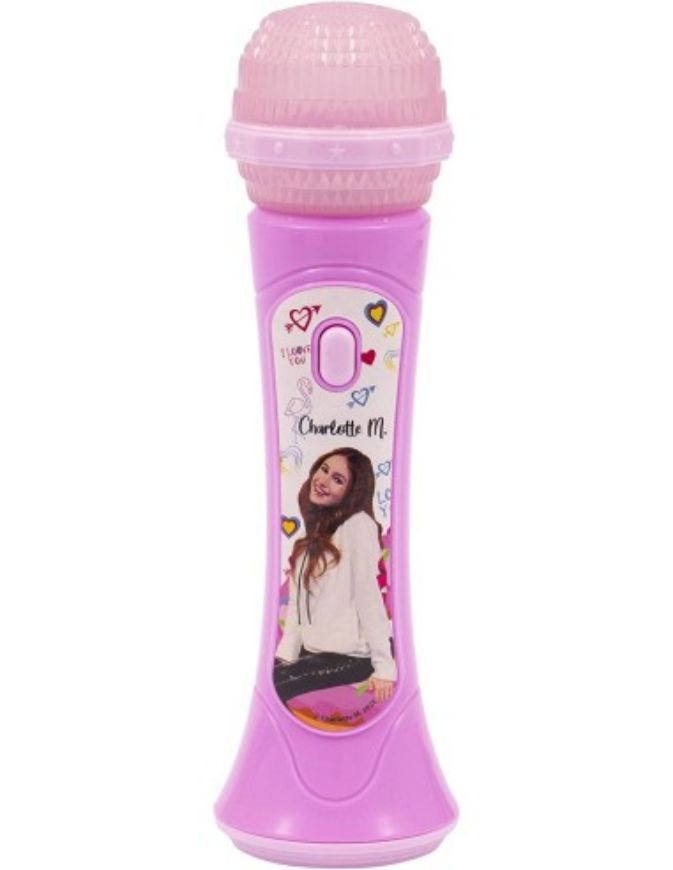 Immagine di GIOCO MICROFOO CHARLOTTE, M-Microfono per cantare insieme a Charlotte, con canzone originale I Love You e luci colorate