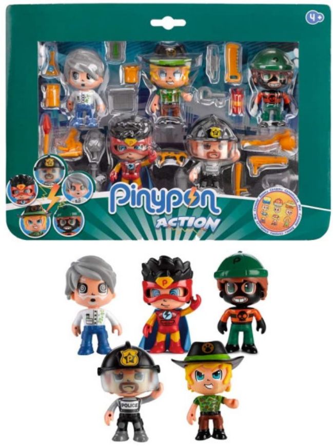 Immagine di PINYPON MULTIPACK, 5 PERSONAGGI CON FUNZIONI MIX&MATCH E ACCESSORI