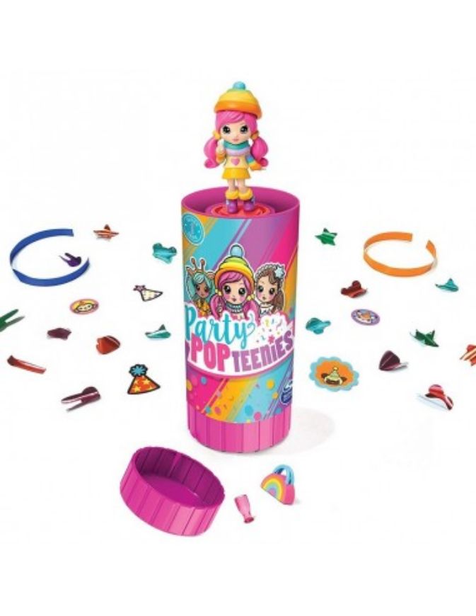 Immagine di PARTY POP TEENIE Confezione Sorpresa con Bamboline da Collezionare a Tema Arcobaleno