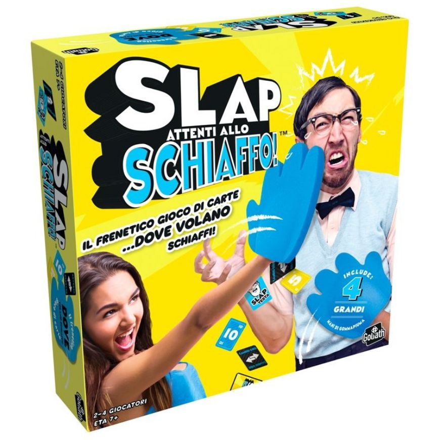 Immagine di SLAP SCHIAFFO, Attenti allo Schiaffo, Gioco Divertente per Bambini e Bambine, dai sette anni in su, Gioco d'Azione con Mano di Gomma, Party Game