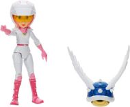 Immagine di SUPER MARIO Nintendo Super Mario Movie – Action figure di Biker Peach alta 13 cm, articolata ed estremamente dettagliata, con guscio spinato alato