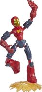 Immagine di AVENGERS IRON MAN BEND FLEX Action Figure di Iron Man Fire Mission, Giocattolo Pieghevole in Scala da 15 cm