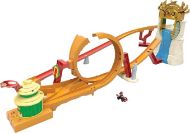 Immagine di HMK49 MARIO KART Hot Wheels Super Mario Bros - Corsa nella Giungla di Kong, playset ispirato al film con macchinina die-cast di Mario inclusa, pista con loop e salto su cascata
